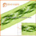 shiny green color ladies fashion sequin tape